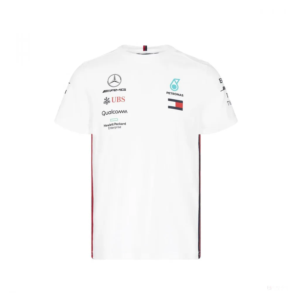 Mercedes T-shirt, Team, White, 2019