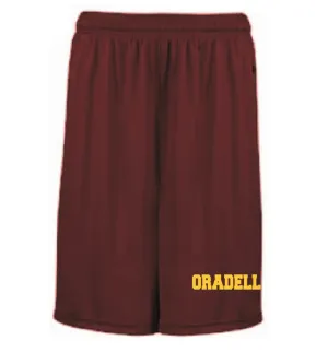 Moisture Wicking Shorts with Pockets <br>MAROON