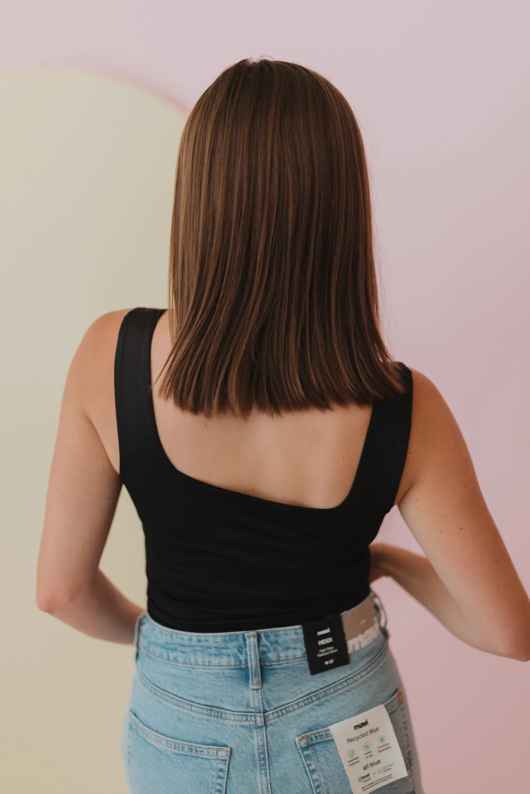 Nice To Meet You Black Bodysuit