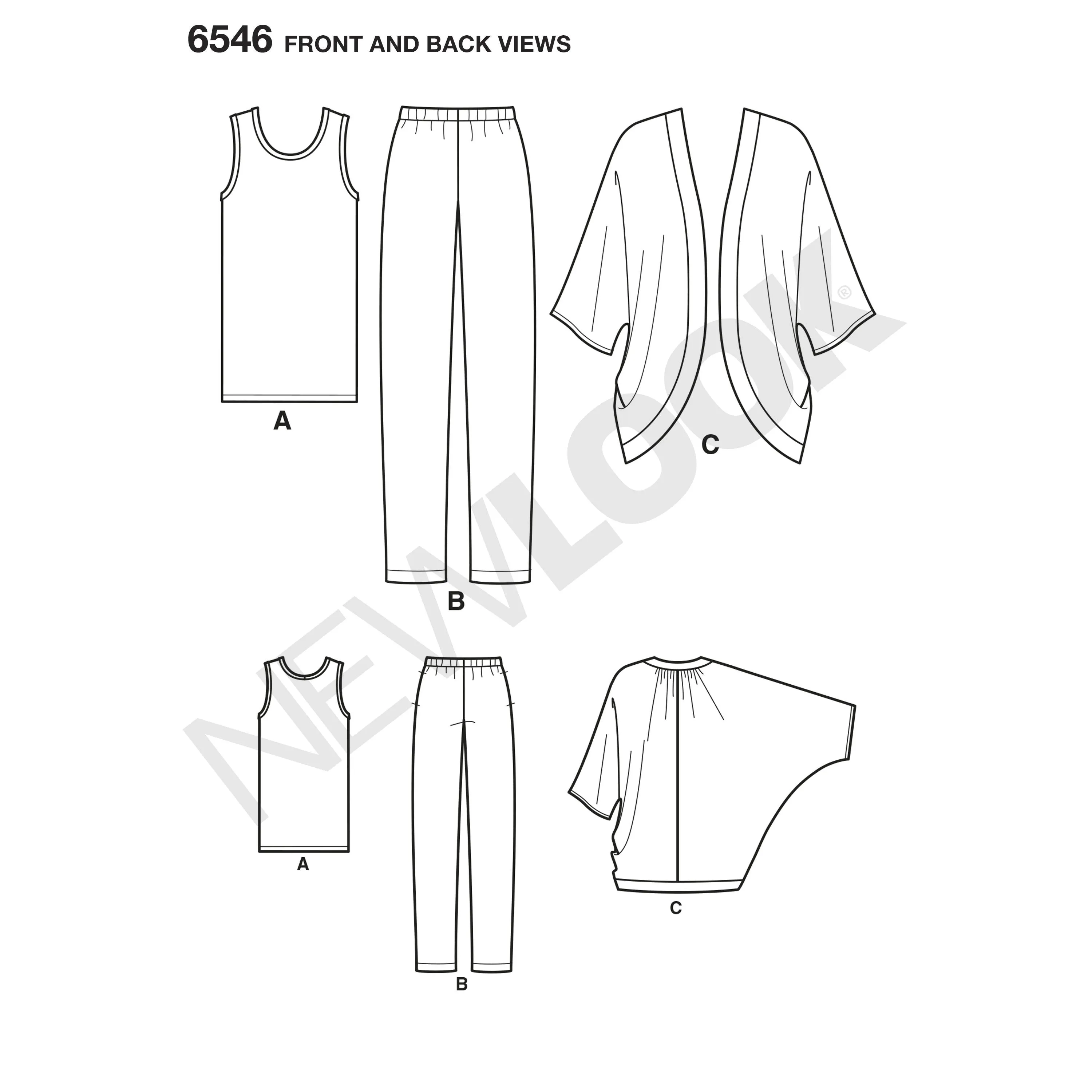 NL6546 Women's Separates Sewing Pattern