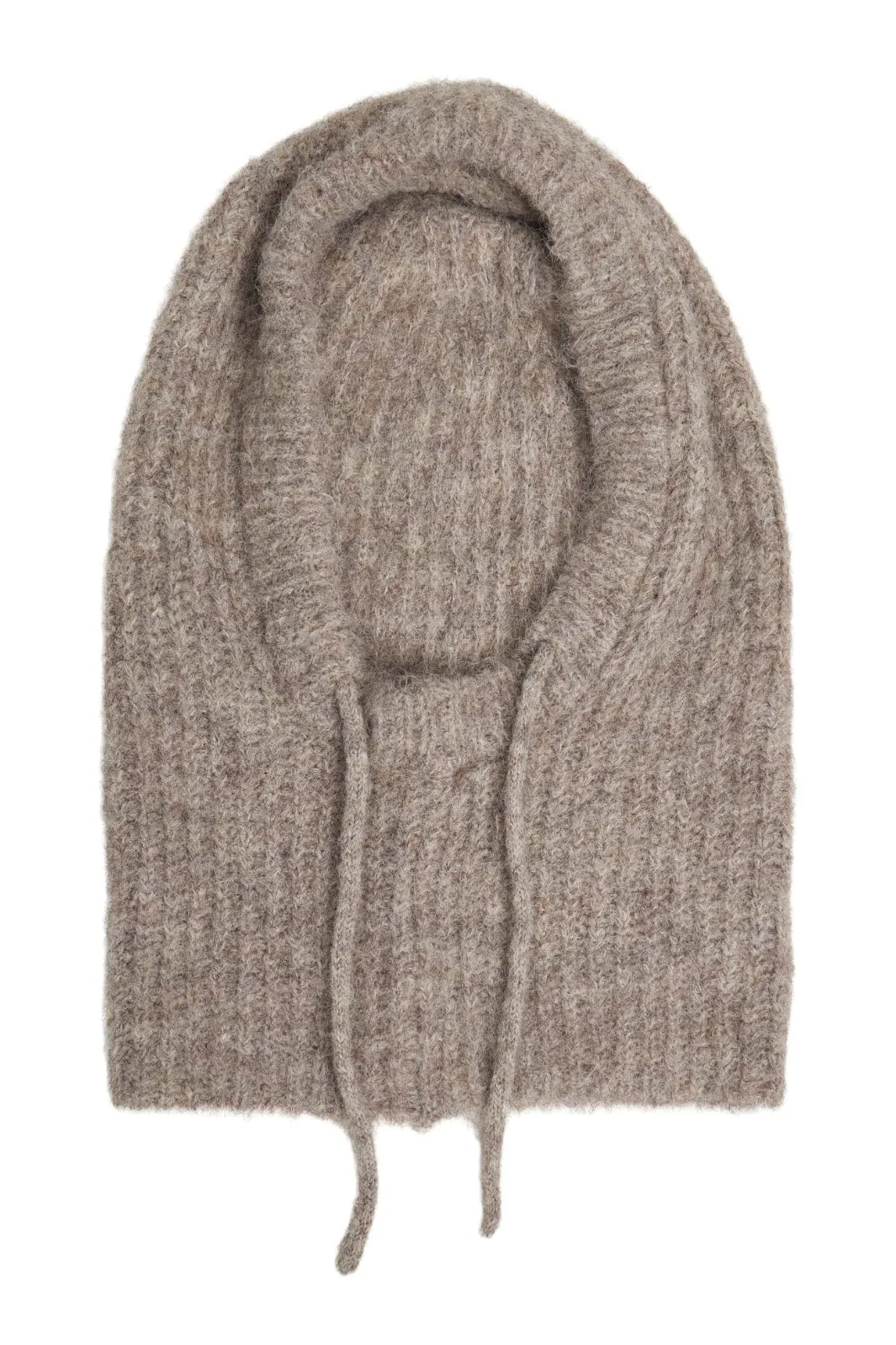 Object - Objmilu Knit Balaclava - 4604016 Humus Melange