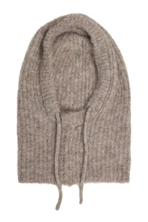 Object - Objmilu Knit Balaclava - 4604016 Humus Melange