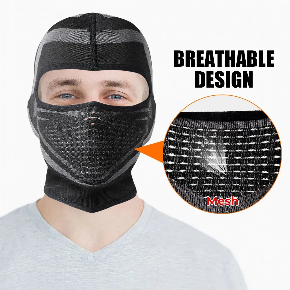 Outdoor Cycling Balaclava Full Face Mask Winter Hat Breathable Windproof Sport Hiking MTB Bike Motorcycle Helmet Liner Men Women