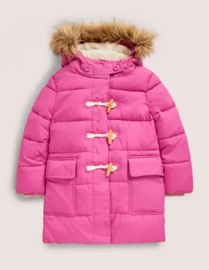 Pink Hooded Puffer Jacket-Sweet Pink