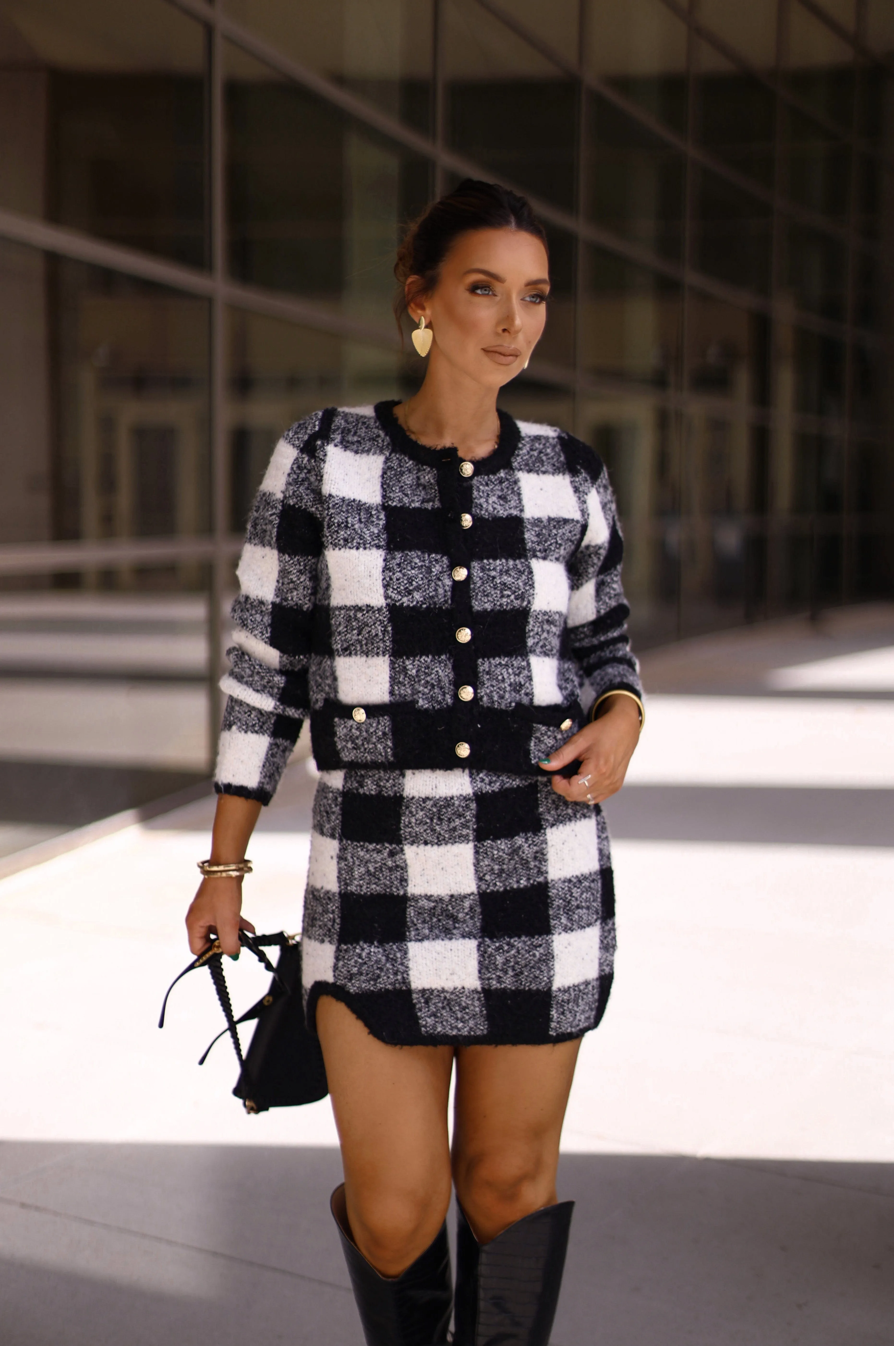 Plaid Tidings Cardigan