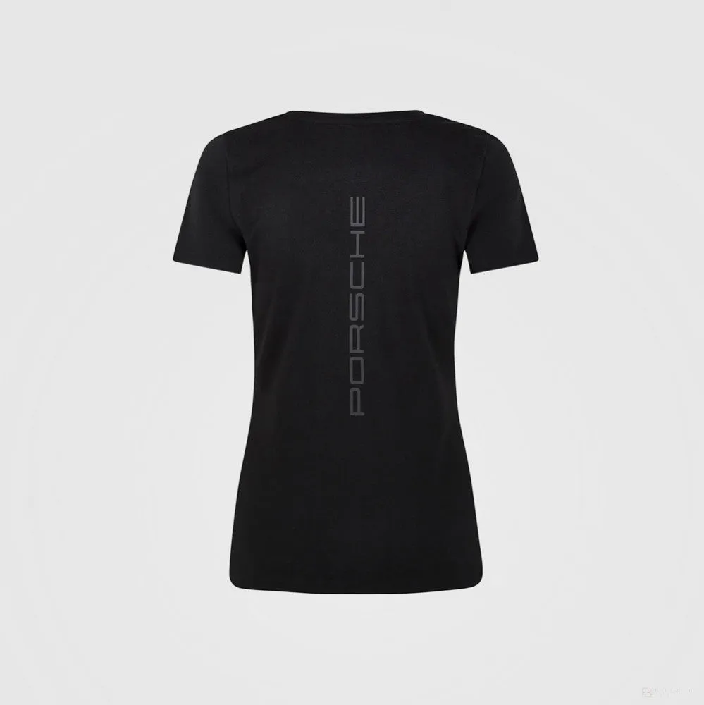 Porsche Womens T-Shirt, Motorsport, Black, 2022