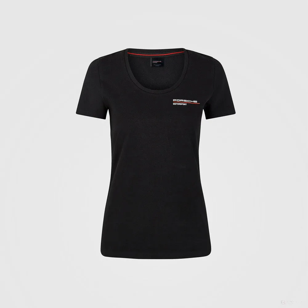 Porsche Womens T-Shirt, Motorsport, Black, 2022