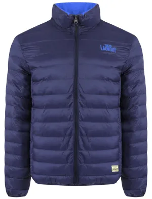 Rawcliffe Quilted Puffer Jacket in Midnight Blue - Tokyo Laundry