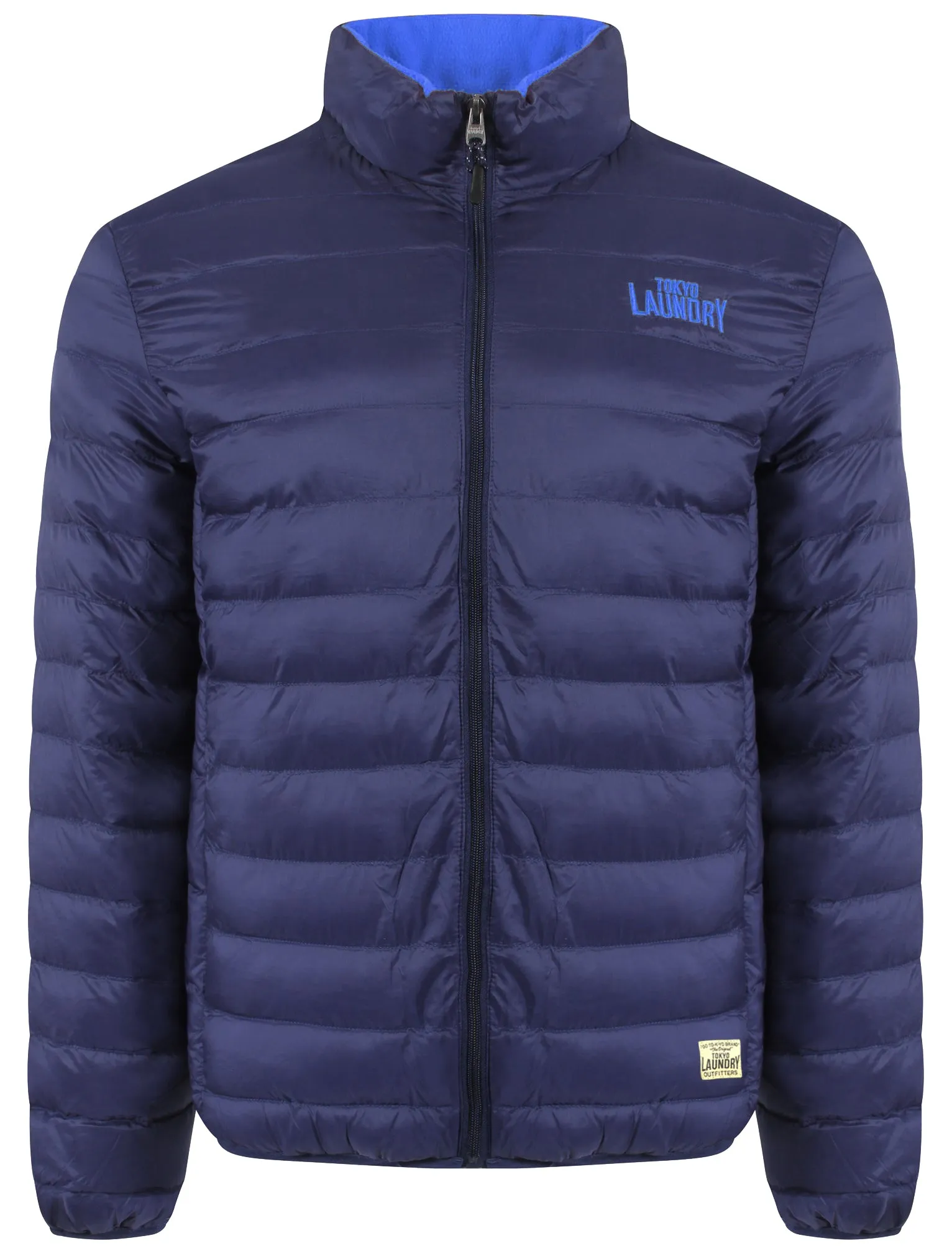 Rawcliffe Quilted Puffer Jacket in Midnight Blue - Tokyo Laundry
