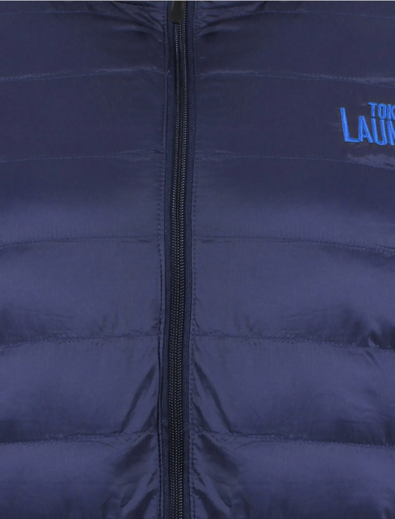 Rawcliffe Quilted Puffer Jacket in Midnight Blue - Tokyo Laundry