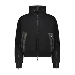 REVERISBLE SWEATER PUFFER JACKET