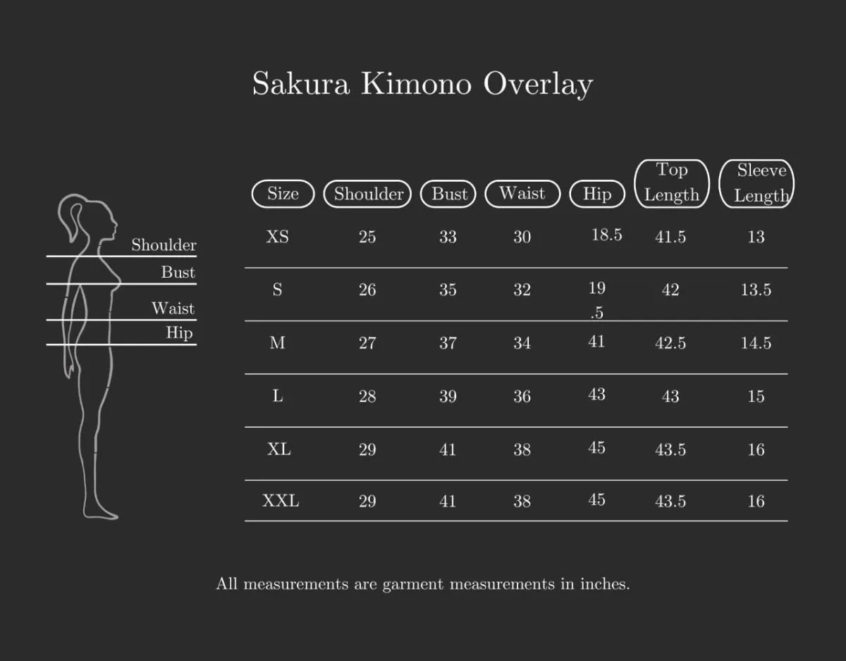Sakura Kimono Overlay - Oatmeal
