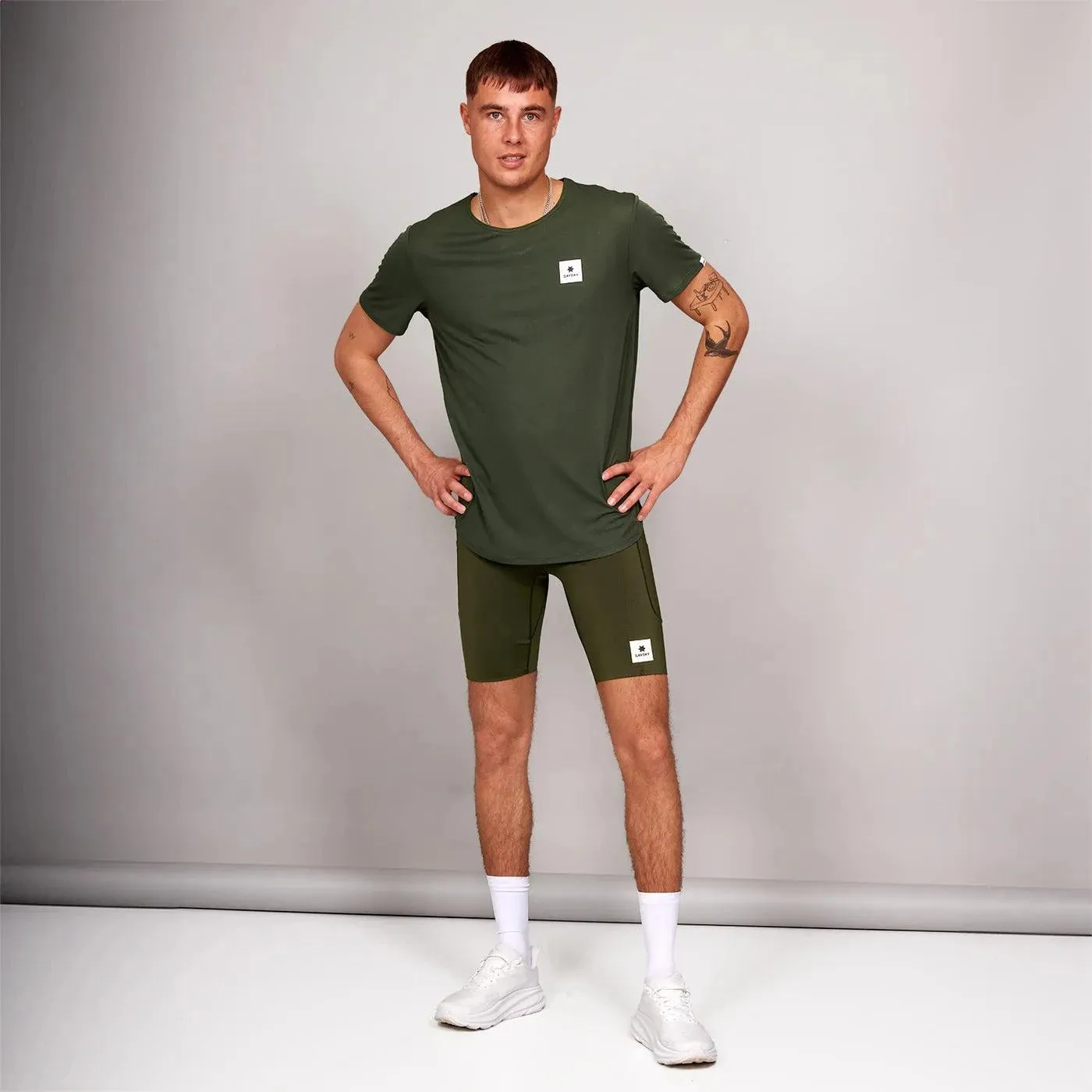 Saysky | Clean Combat T-Shirt | Green | Heren