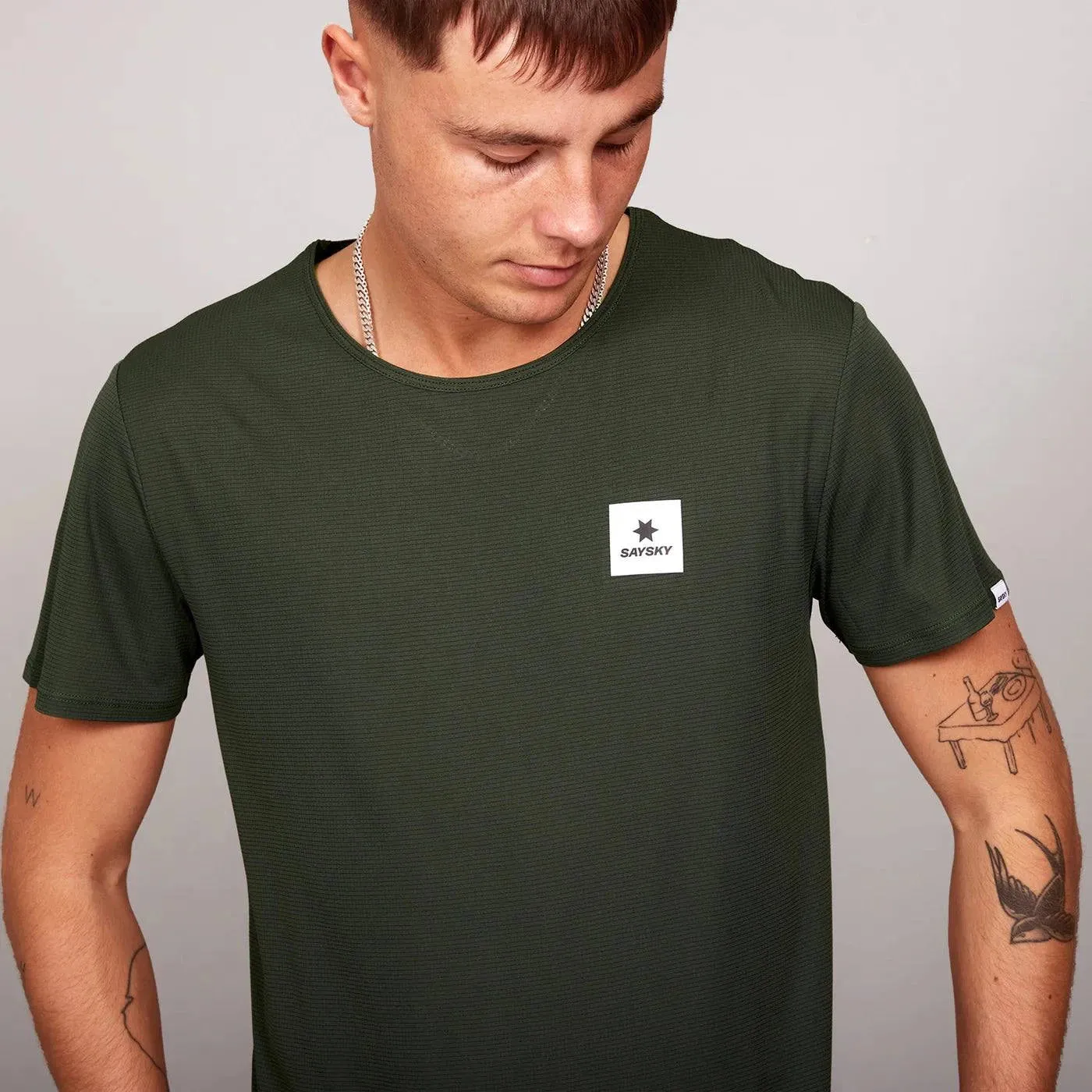 Saysky | Clean Combat T-Shirt | Green | Heren