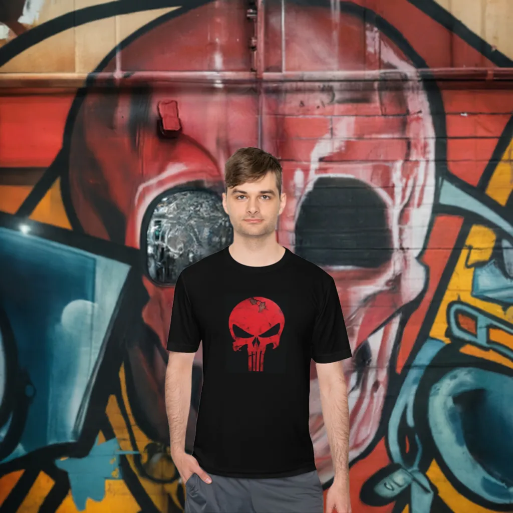 Smashed Red Punisher Rash Shirt Unisex Moisture Wicking Tee