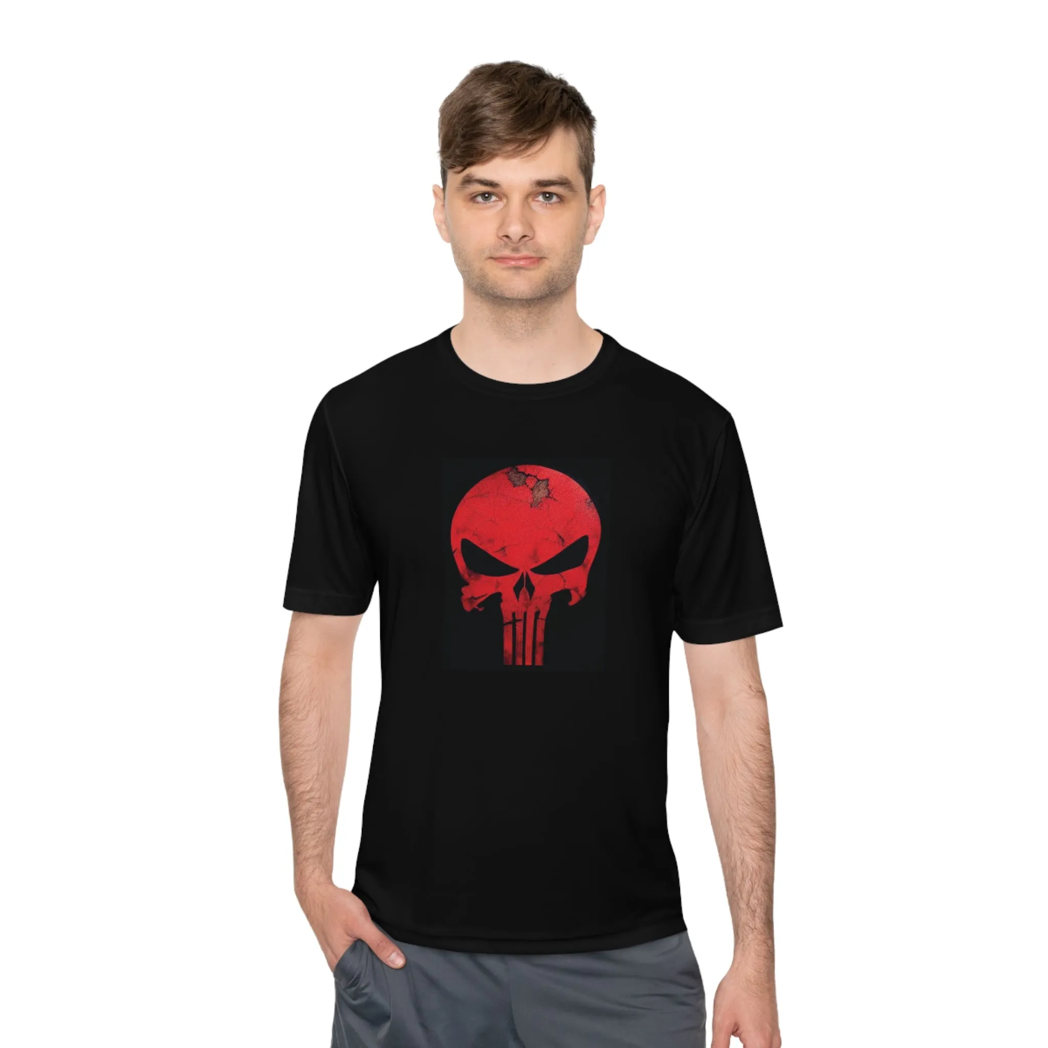 Smashed Red Punisher Rash Shirt Unisex Moisture Wicking Tee
