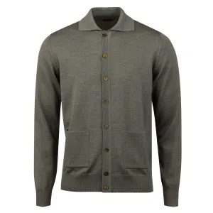 Stenströms Merino Wool Cardigan - Green