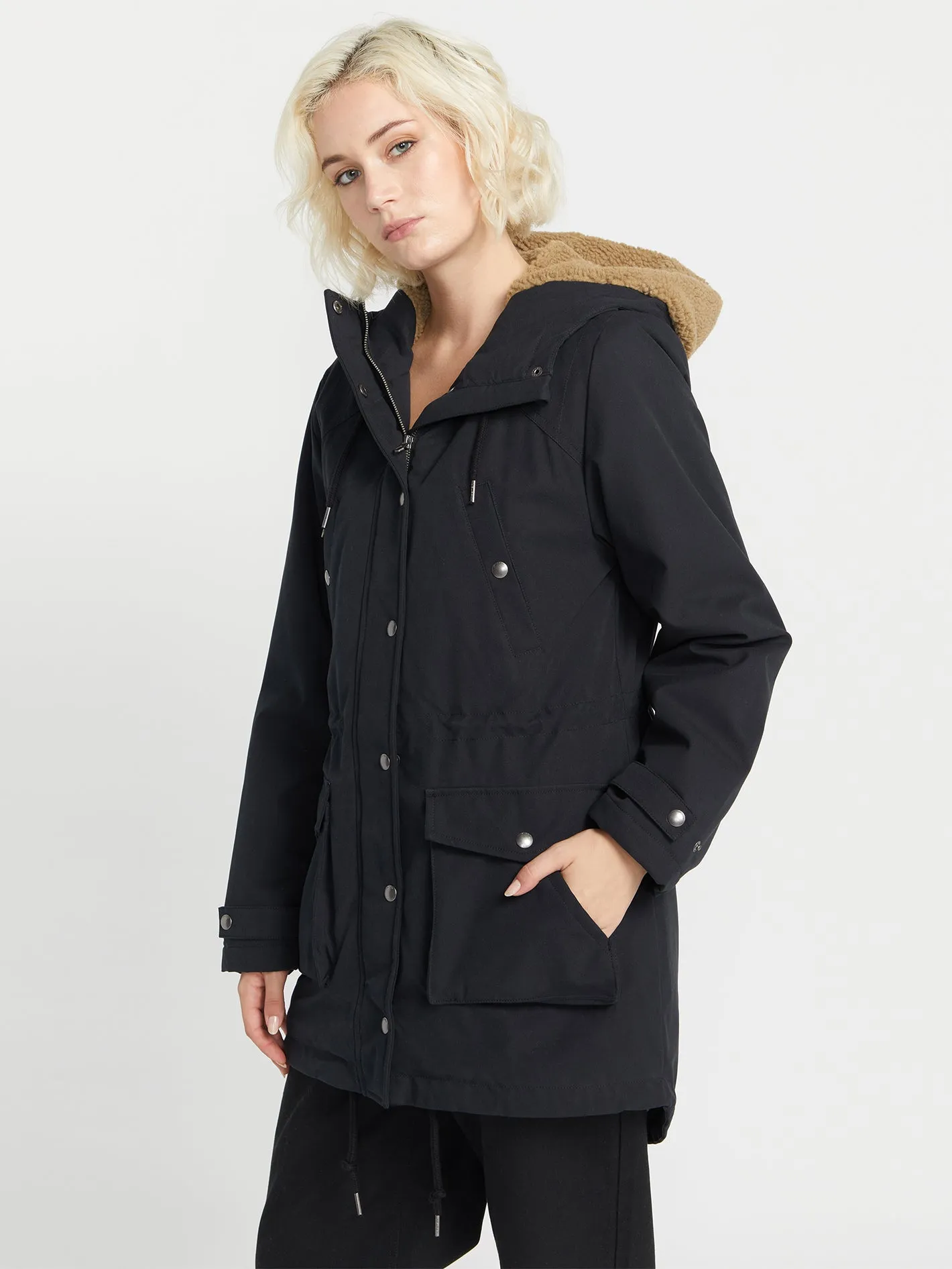 Walk On By 5K Parka Jacket - Black