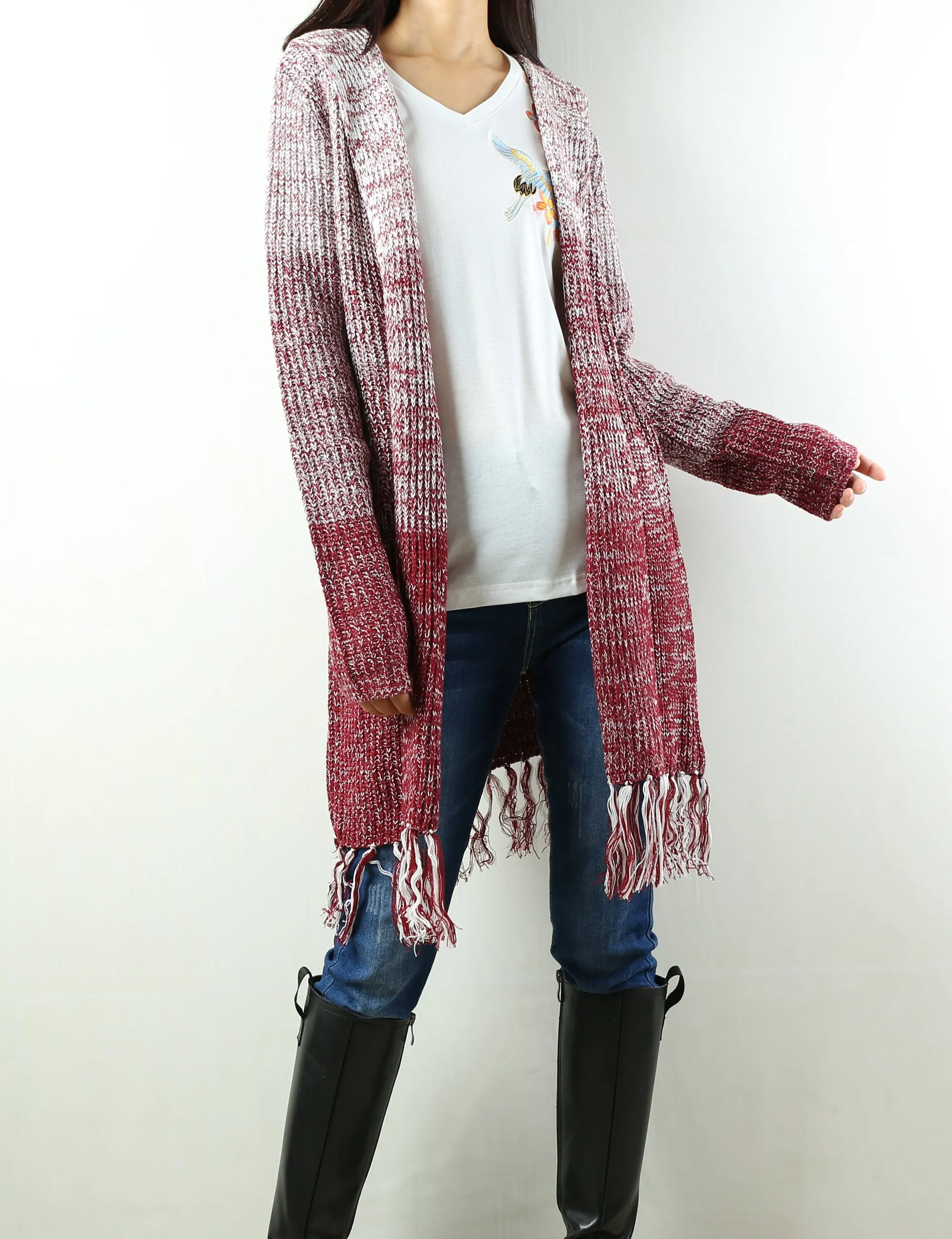 Women Oversized sweater/Cardigan Sweater/Hooded Cardigan/Plus Size Knit Hoodie/knit Jacket/Loose Fit/casual Sweatshirt/Long Cardigan (Y1963)