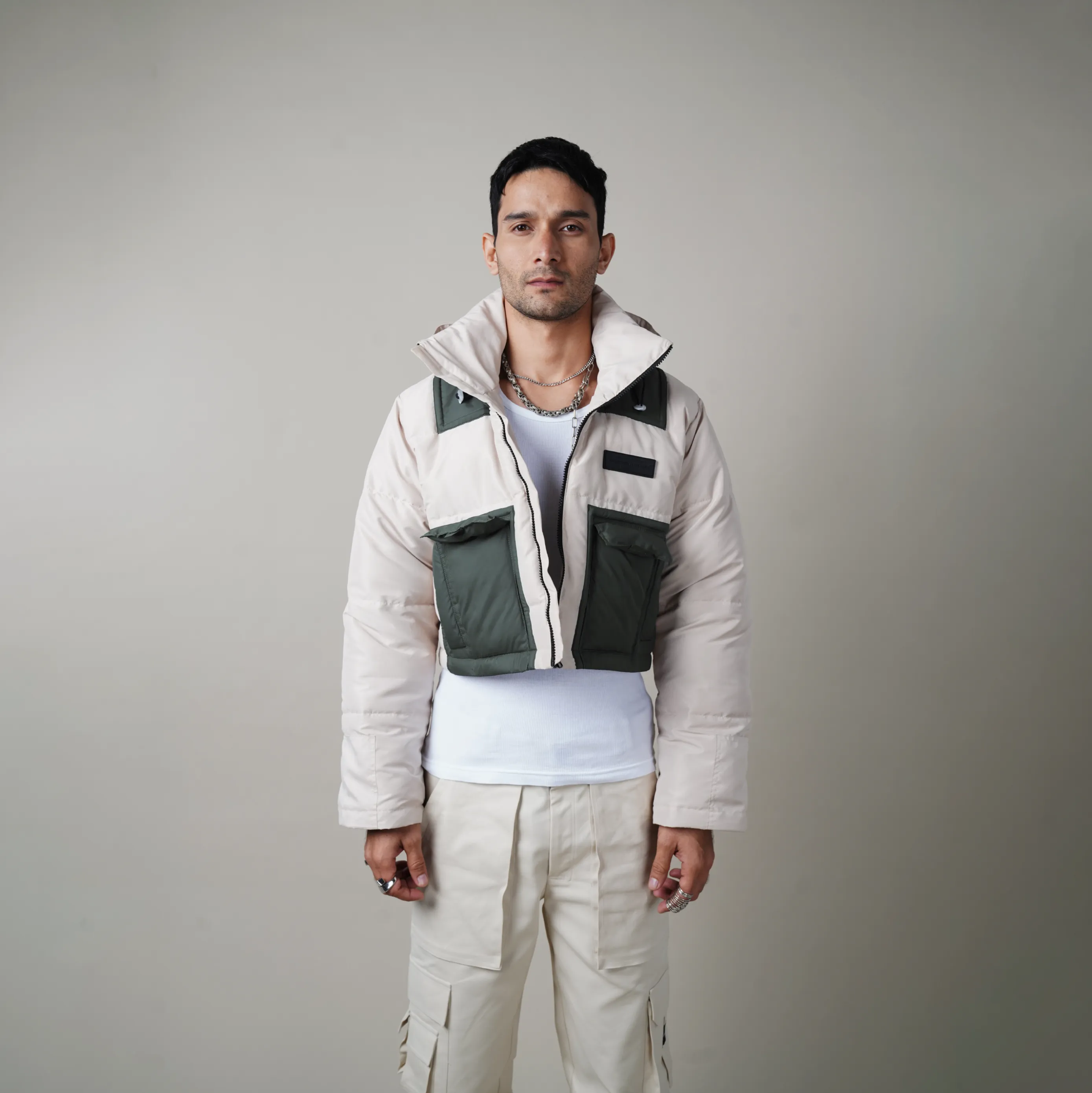WT CROPPED PUFFER JACKET