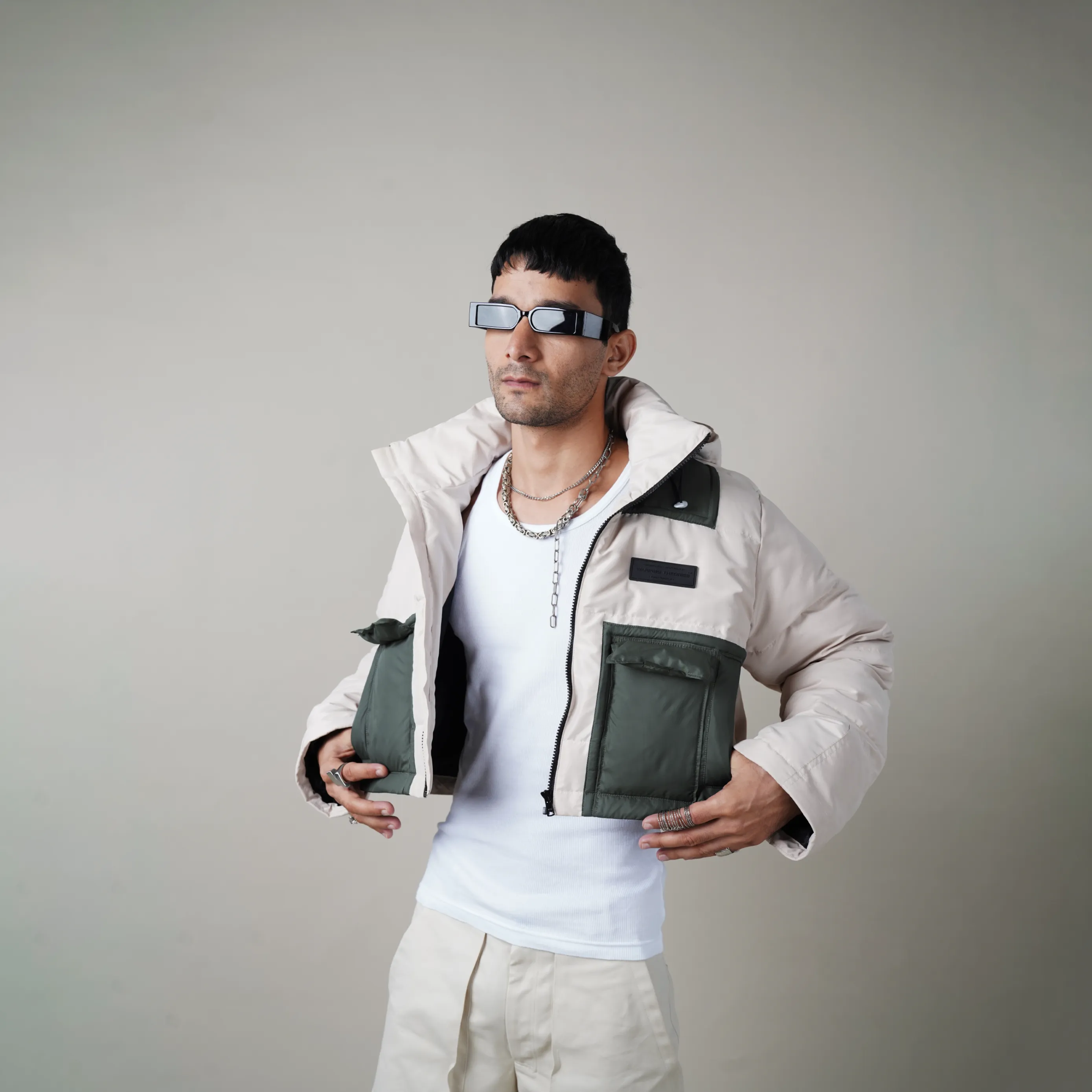 WT CROPPED PUFFER JACKET