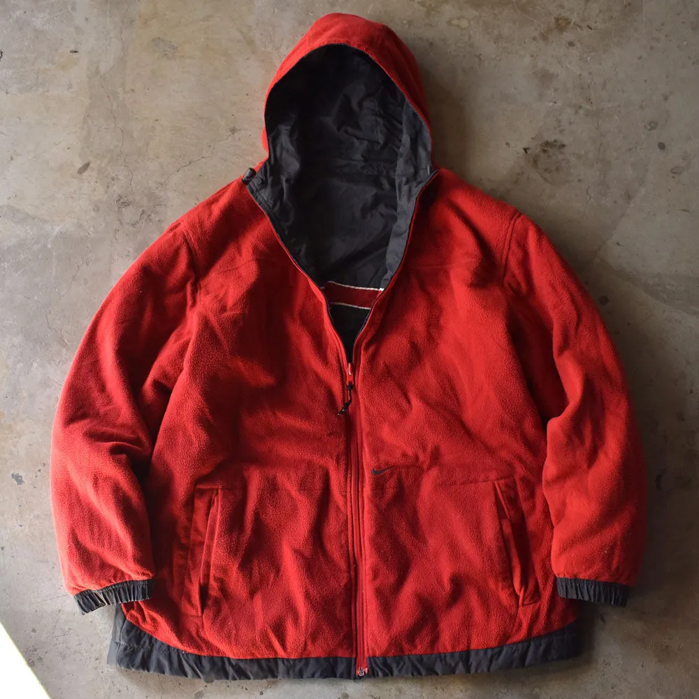 Y2K NIKE リバーシブル フリースライナー ナイロンジャケット 240115