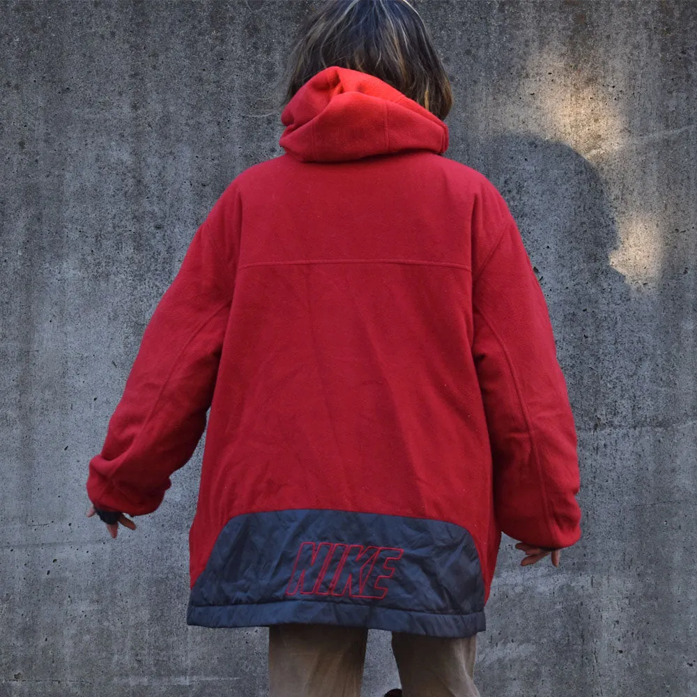 Y2K NIKE リバーシブル フリースライナー ナイロンジャケット 240115